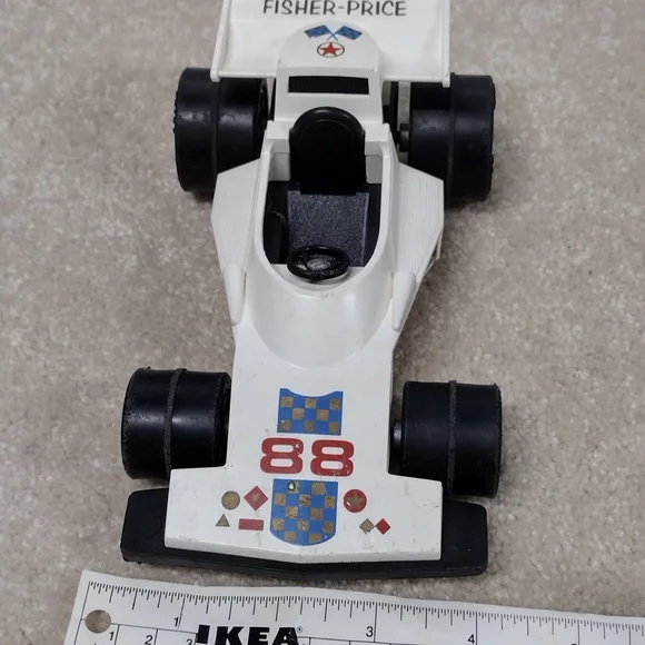 Fisher-Price White Race Car Toy - Picture 4 of 5